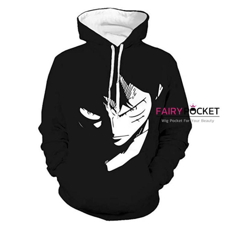 One Piece Monkey D. Luffy Black 3D All Over Print Hoodie, Zip Hoodie