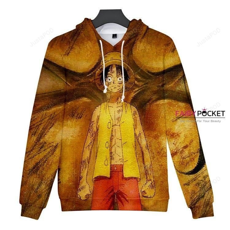 One Piece Monkey D. Luffy Gold 3D All Over Print Hoodie, Zip Hoodie