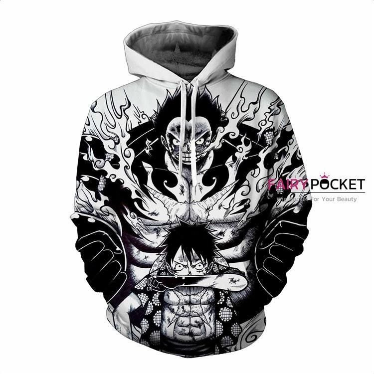 One Piece Monkey D. Luffy Manga 3D All Over Print Hoodie, Zip Hoodie