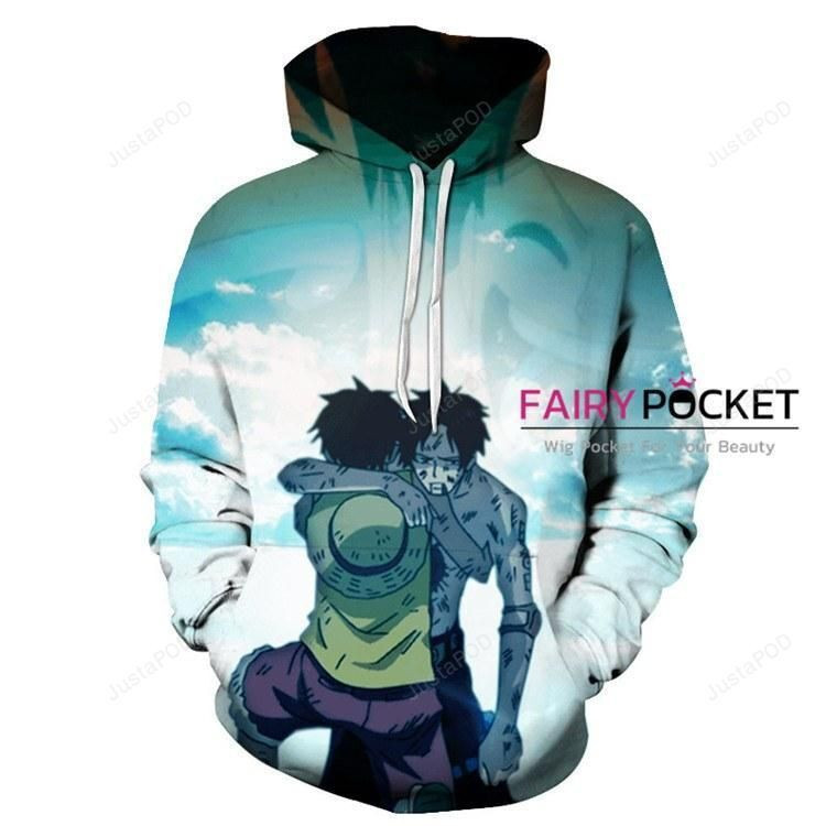 One Piece Monkey D. Luffy Portgas D Ace 3D All Over Print Hoodie, Zip Hoodie