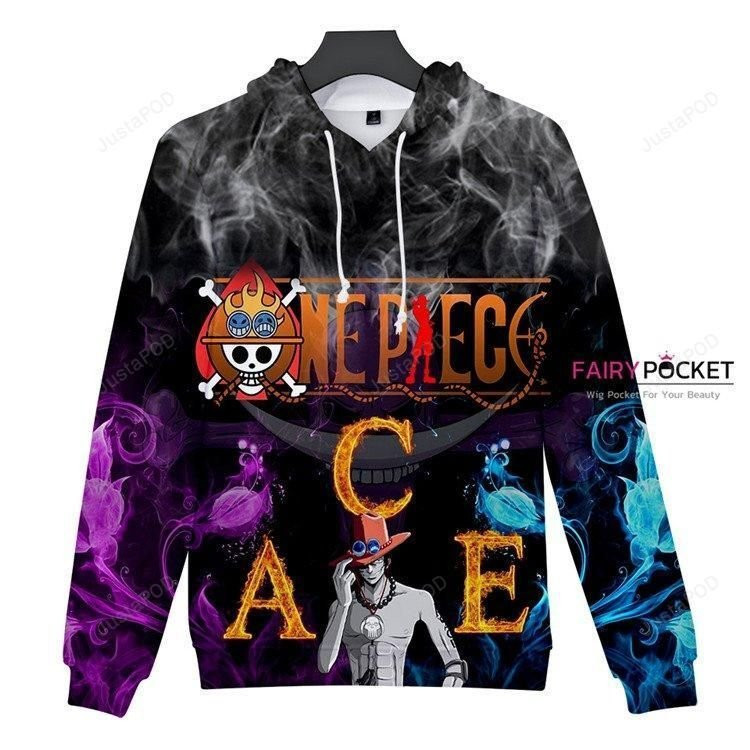 One Piece Portgas D. Ace 3D All Over Print Hoodie, Zip Hoodie