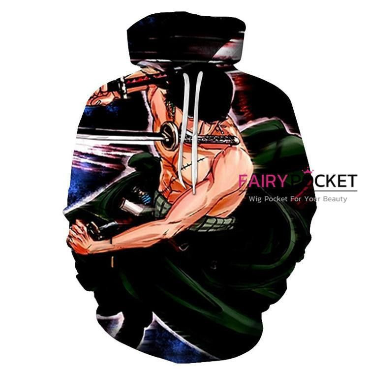 One Piece Roronoa Zoro 3D All Over Print Hoodie, Zip Hoodie
