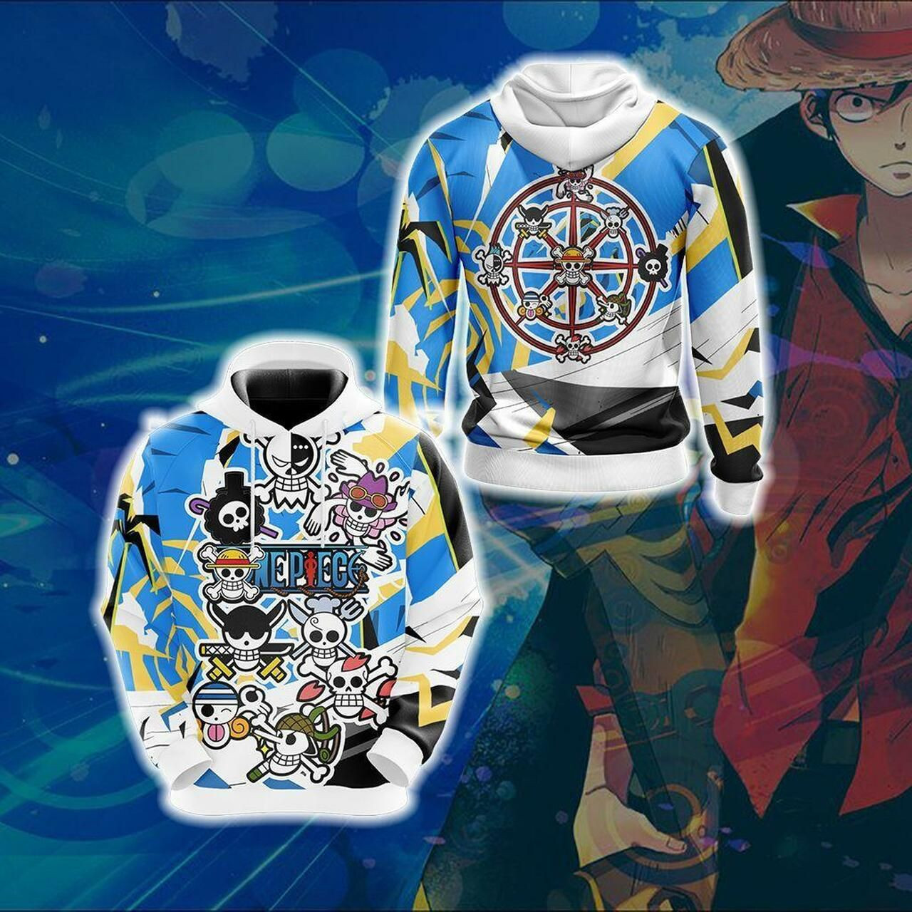 One Piece - Symbol Unisex 3D All Over Print Hoodie, Zip Hoodie