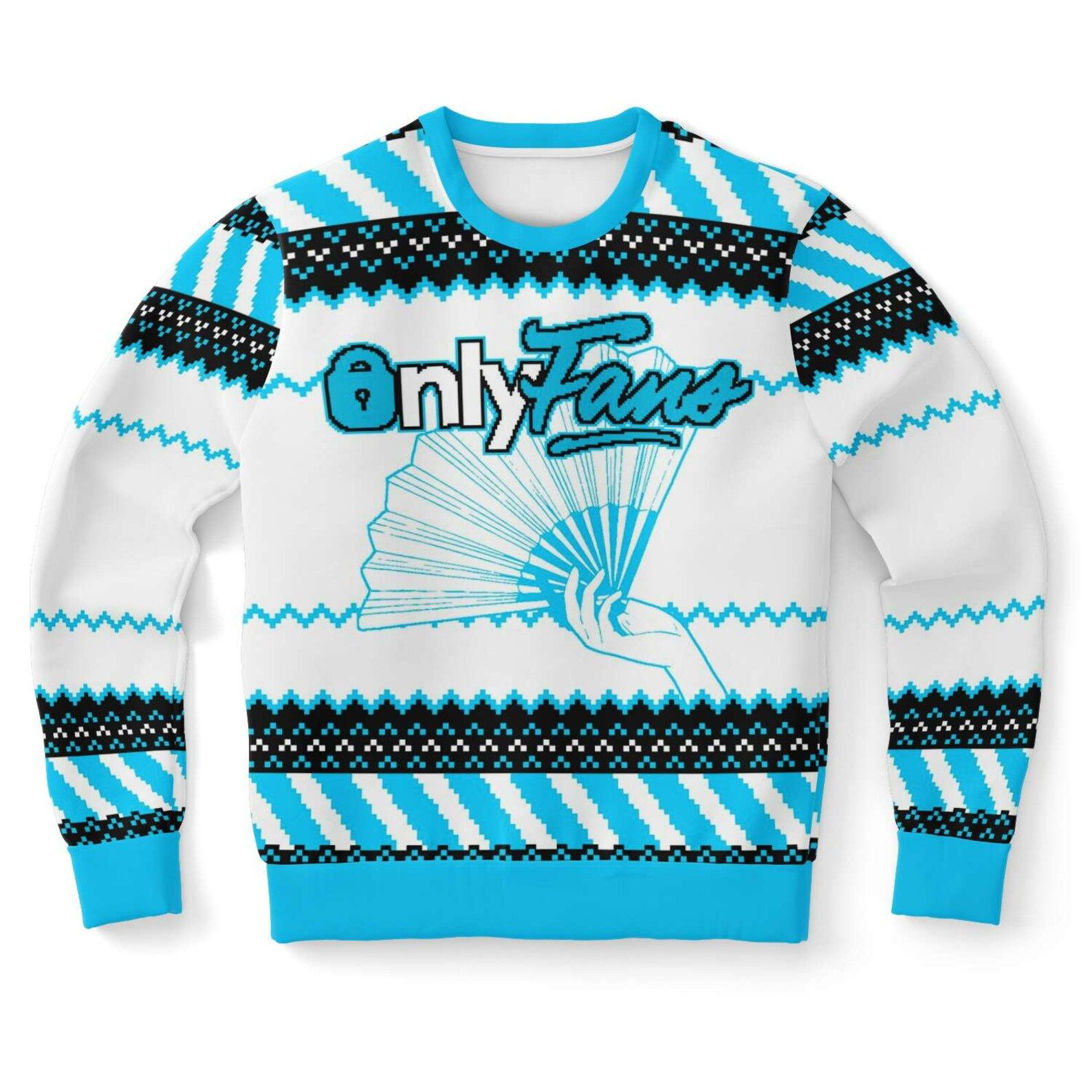 Only Hand Fans Ugly Christmas Sweater Adult 3D Funny Matching for family