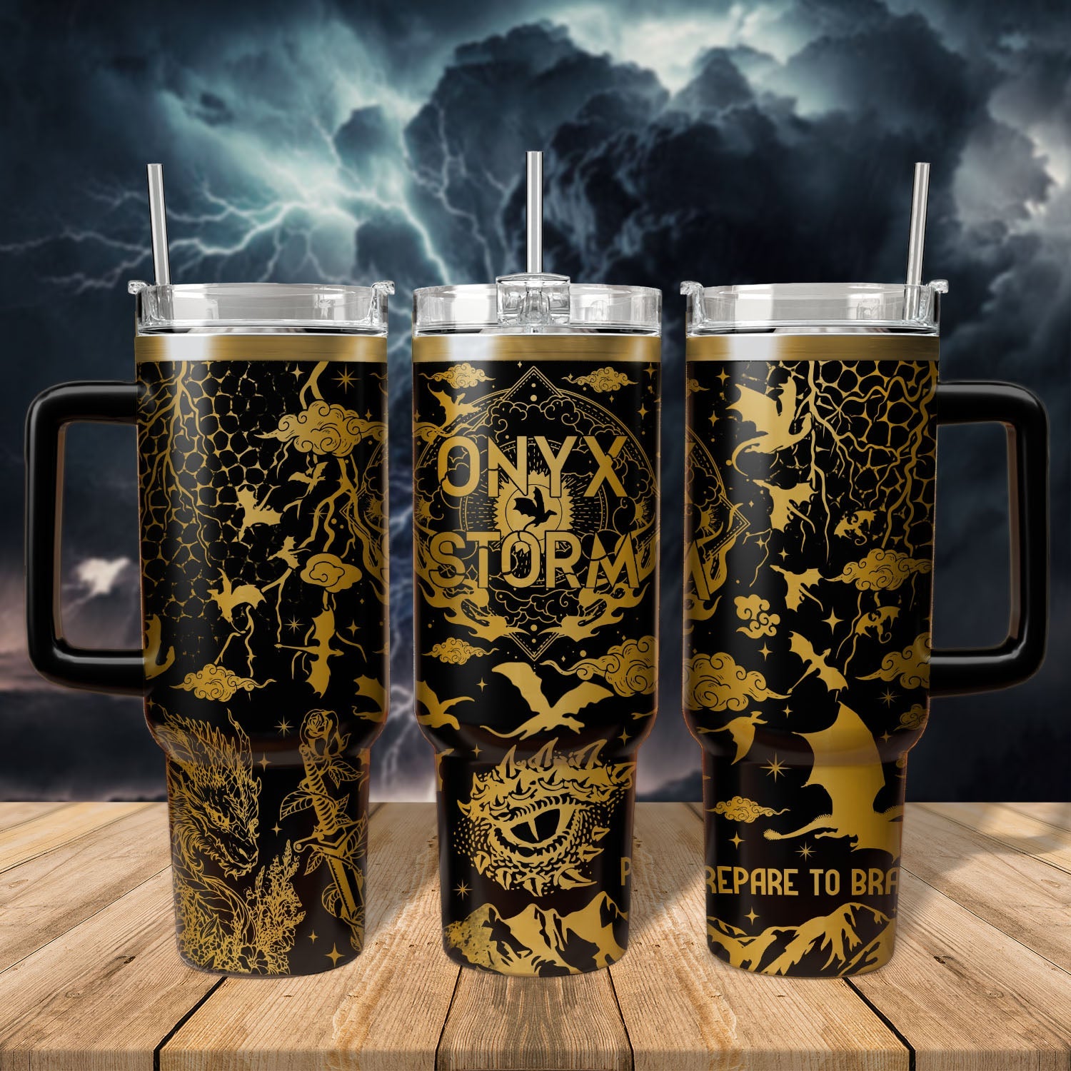Onyx Storm Book Custom Stanley Cup 40 oz 30 oz Tumbler With HandleTVC2301548