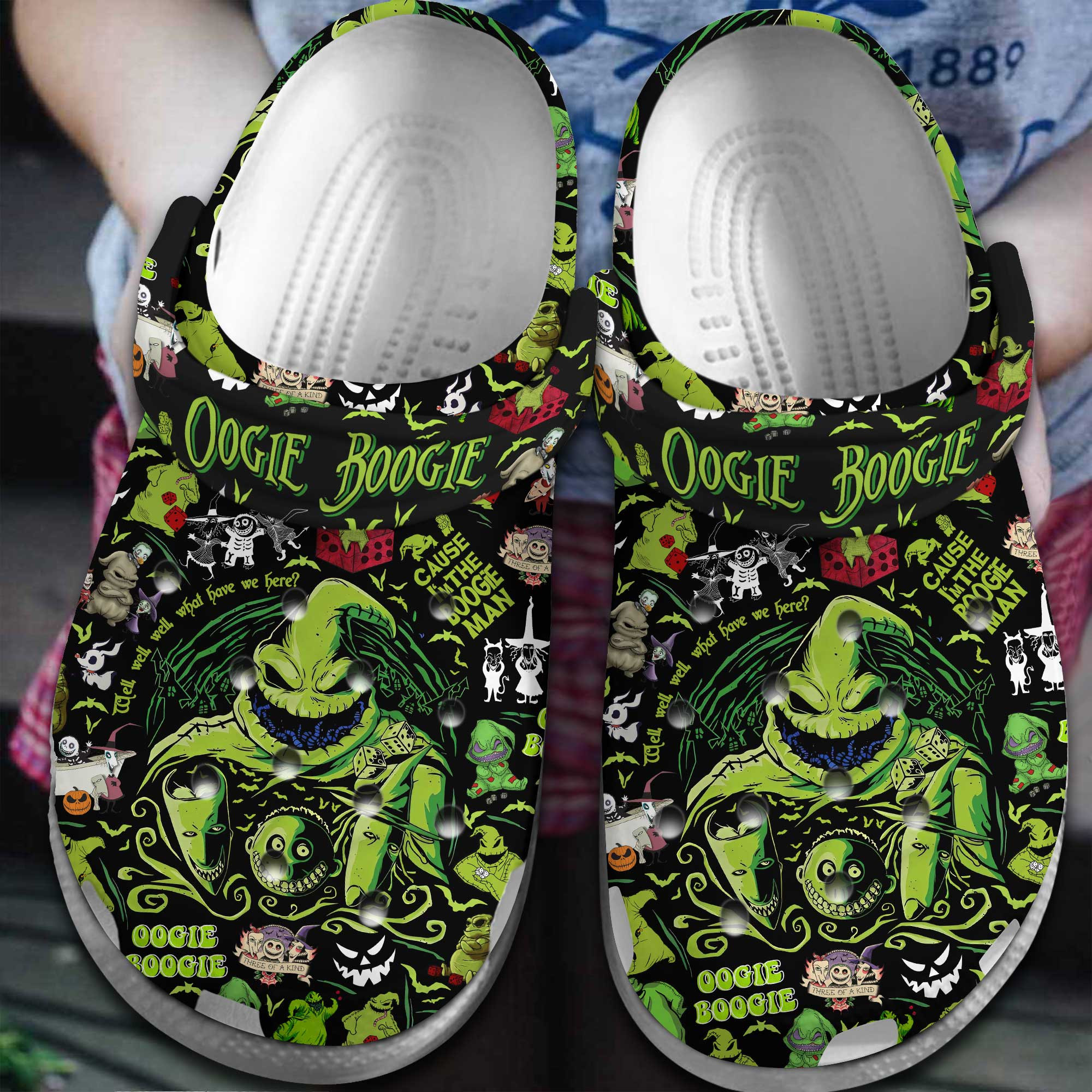 Oogie Boogie Bash Movie Crocs Crocband Clogs Shoes Comfortable For Men Women and Kids