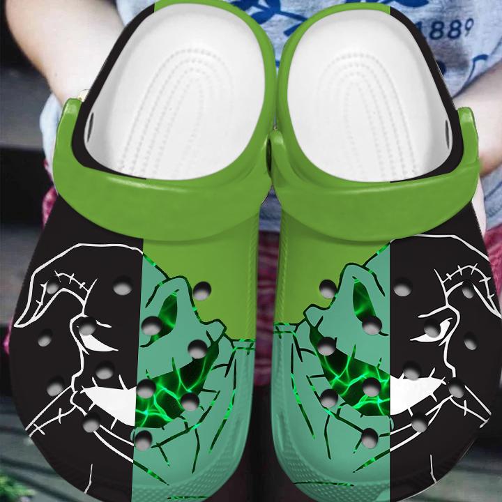 Oogie Boogie The Nightmare Before Christmas Movie Crocs Crocband Clogs Shoes Comfortable For Men Women and Kids