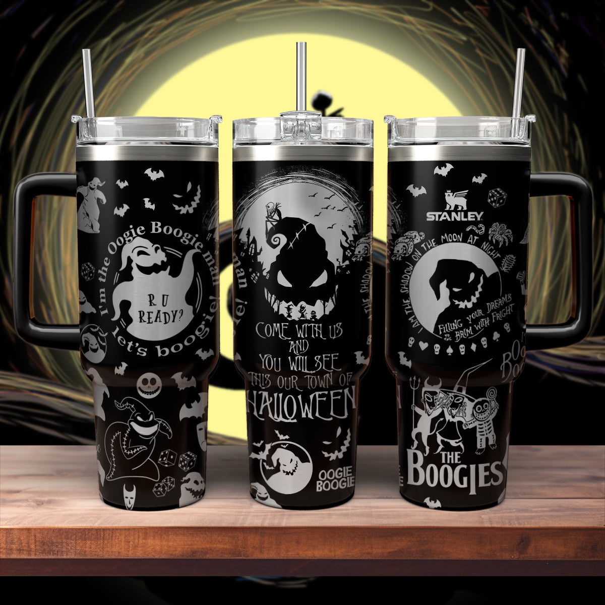 Oogie Boogie The Nightmare Before Christmas Movies Custom Stanley Cup 40 oz 30 oz Tumbler With HandleTVC2301117
