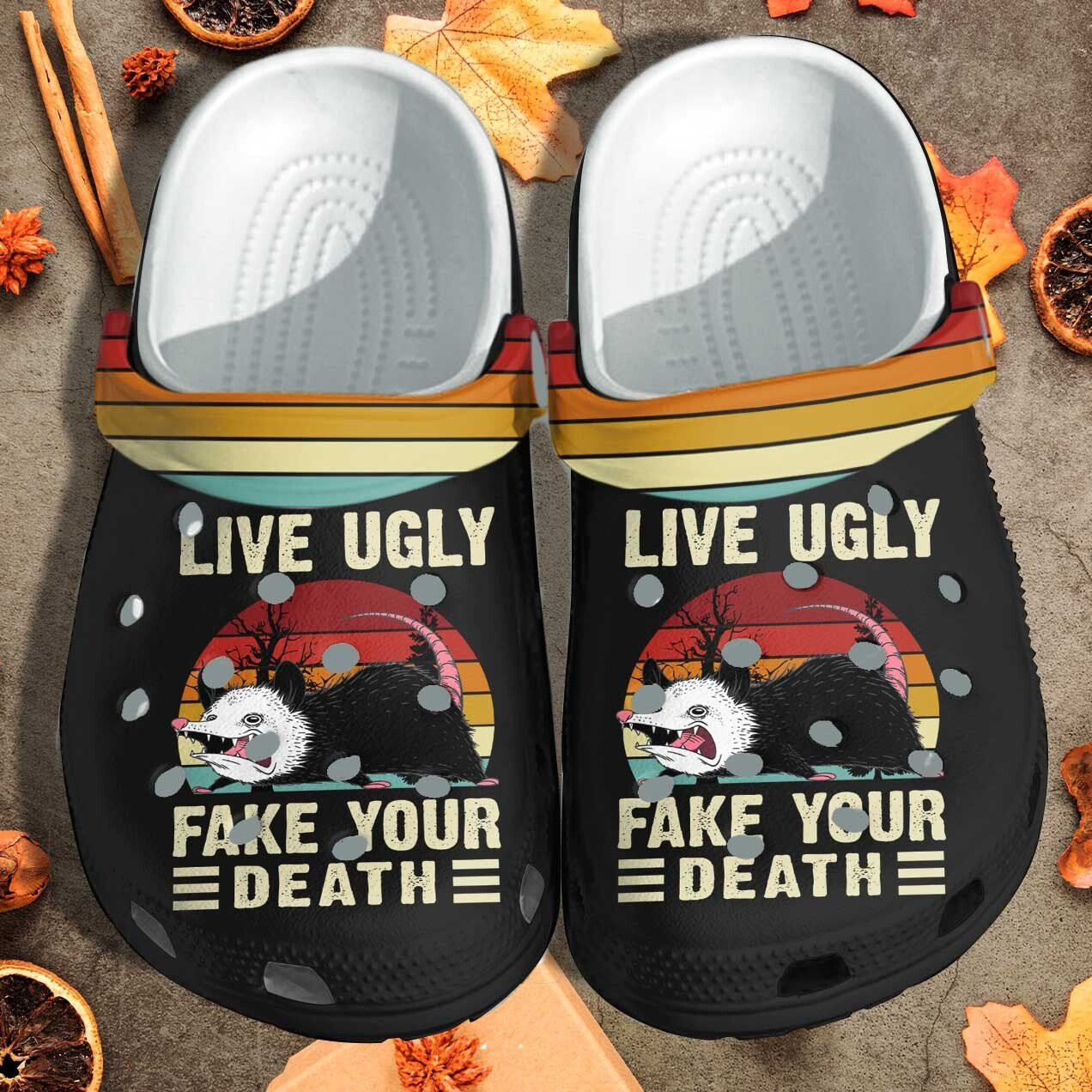 Opossum Funny Live Ugly Shoes clogs Gifts For Son Men