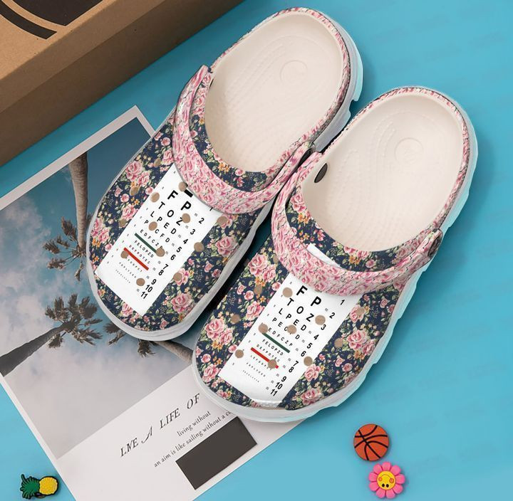 Optometrist Optometry Chart Classic Clogs Shoes