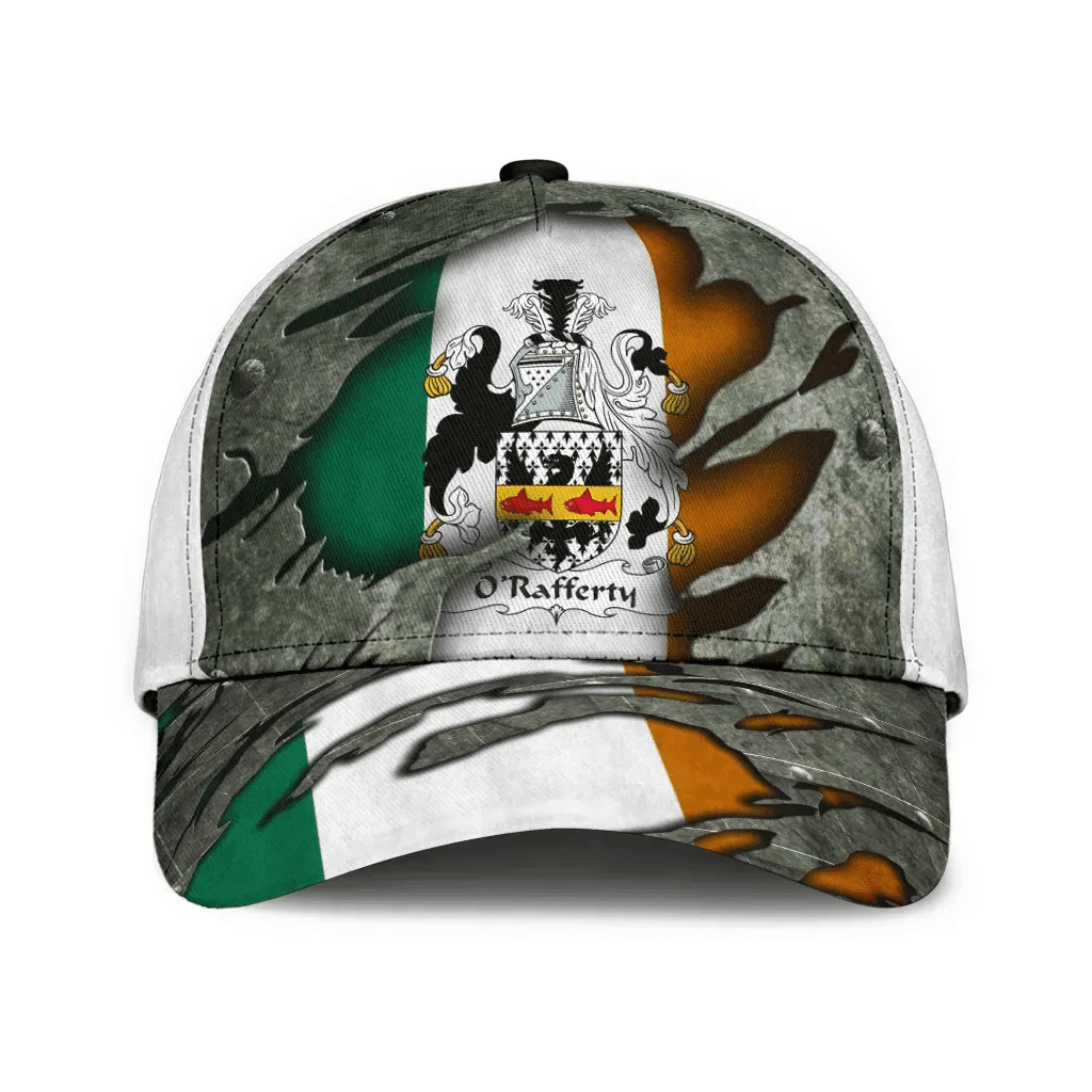 Orafferty Coat Of Arms - Irish Family Crest Hat Classic Cap 3D Trucker Hats Custom Hats Gifts For Men & Women