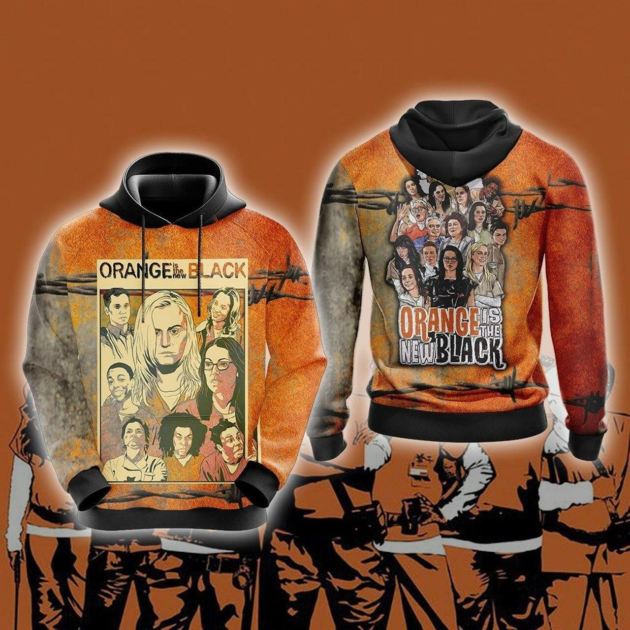 Orange Is The New Black Unisex 3D All Over Print Hoodie, Zip Hoodie