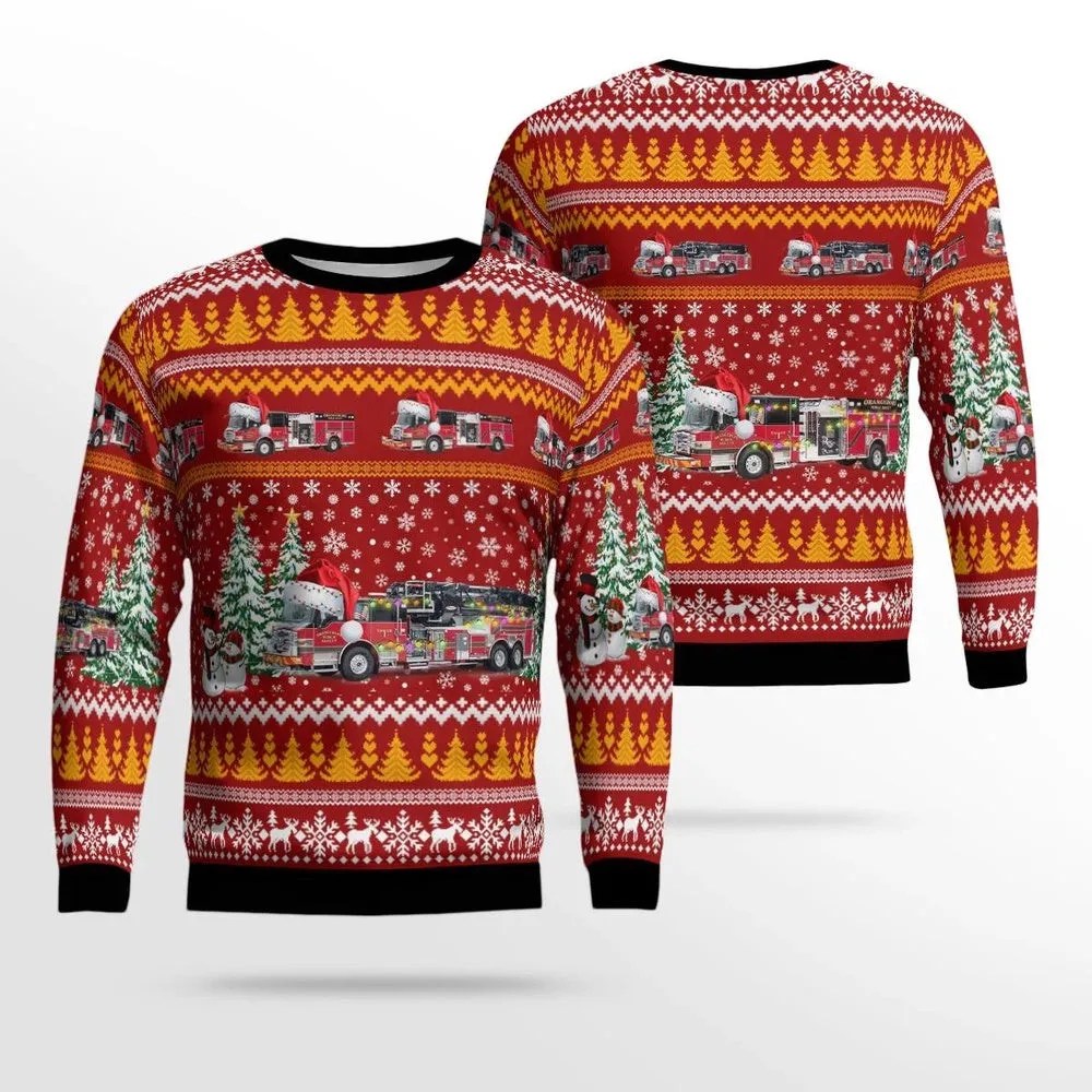 Orangeburg South Carolina Orangeburg Public Safety AOP Ugly Sweater Christmas Unisex Sweaters Gift For Christmas