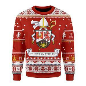 Order Of Saint Benedict Ugly Christmas Sweater Adult 3D Funny Matching for family