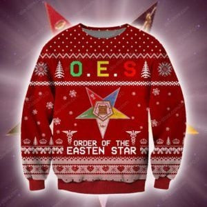 Order Of The Eastern Star 3D All Over Print Christmas Sweater, Ugly Christmas Sweater Adult 3D Funny Matching for family