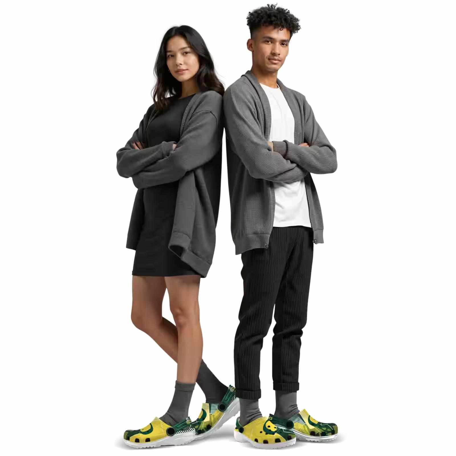 Oregon Ducks Geometric Background ClogTVC180145 - Image 7