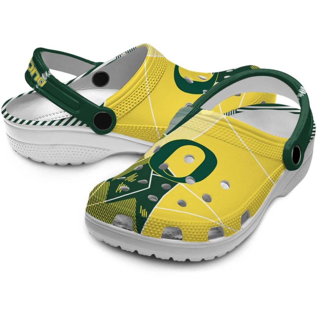 Oregon Ducks Geometric Background ClogTVC180145 - Image 3