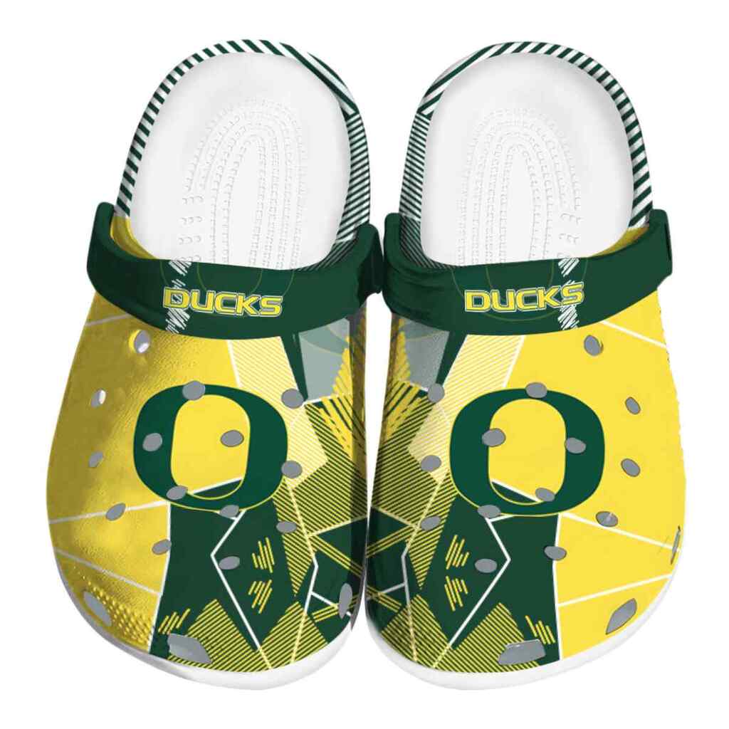 Oregon Ducks Geometric Background ClogTVC180145