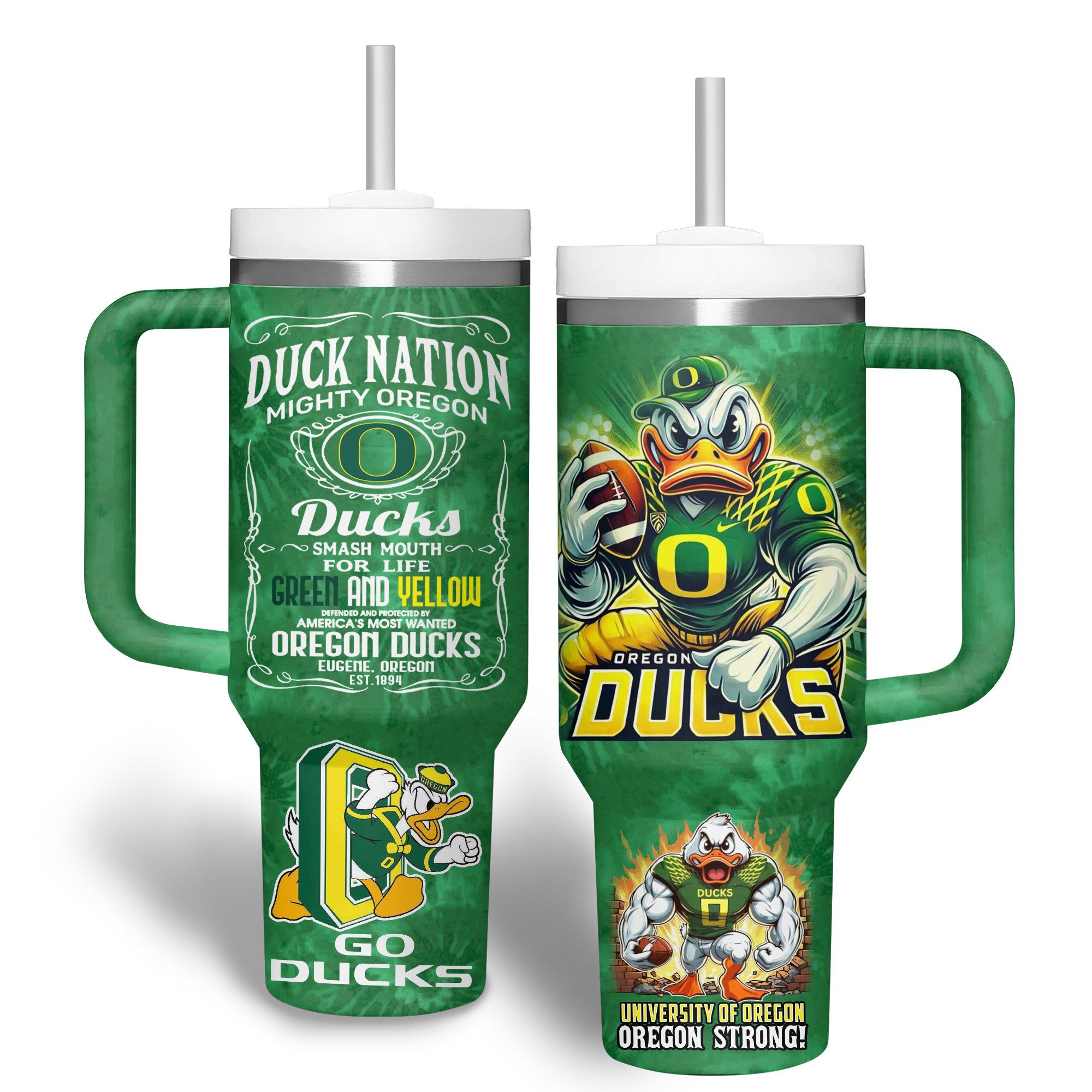 Oregon Ducks NCAA Custom Stanley Cup 40 oz 30 oz Tumbler With HandleTVC2301279 - Image 3