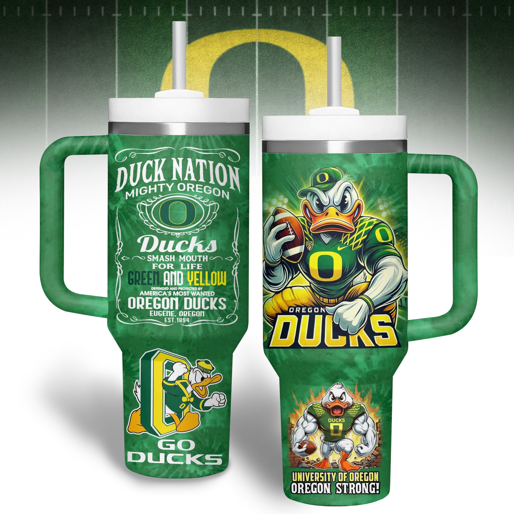 Oregon Ducks NCAA Custom Stanley Cup 40 oz 30 oz Tumbler With HandleTVC2301279
