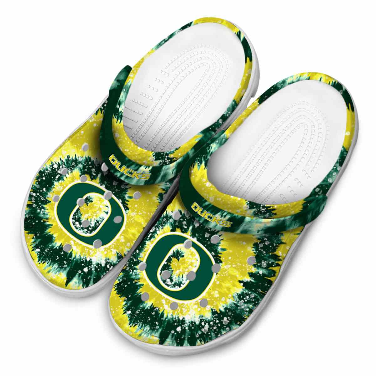 Oregon Ducks NCAA Sport Crocs Crocband Clogs Shoes Comfortable For Men Women and Kids - Image 4
