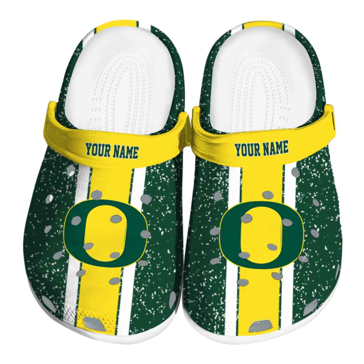 Oregon Ducks NCAA Sport Crocs Crocband Clogs Shoes Comfortable For Men Women and Kids