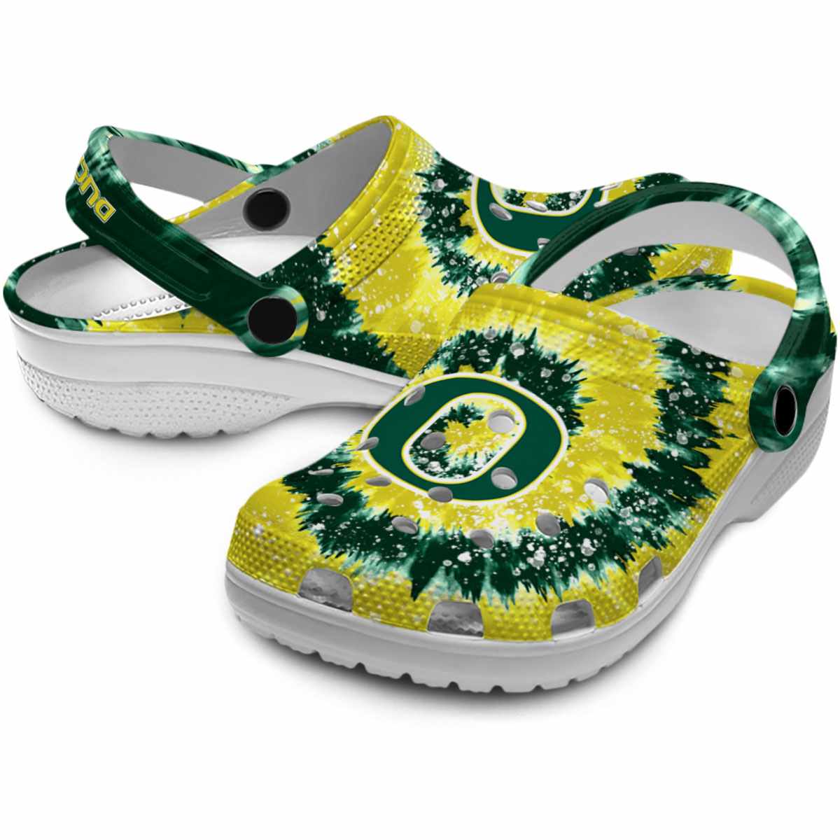 Oregon Ducks NCAA Sport Crocs Crocband Clogs Shoes Comfortable For Men Women and Kids - Image 3