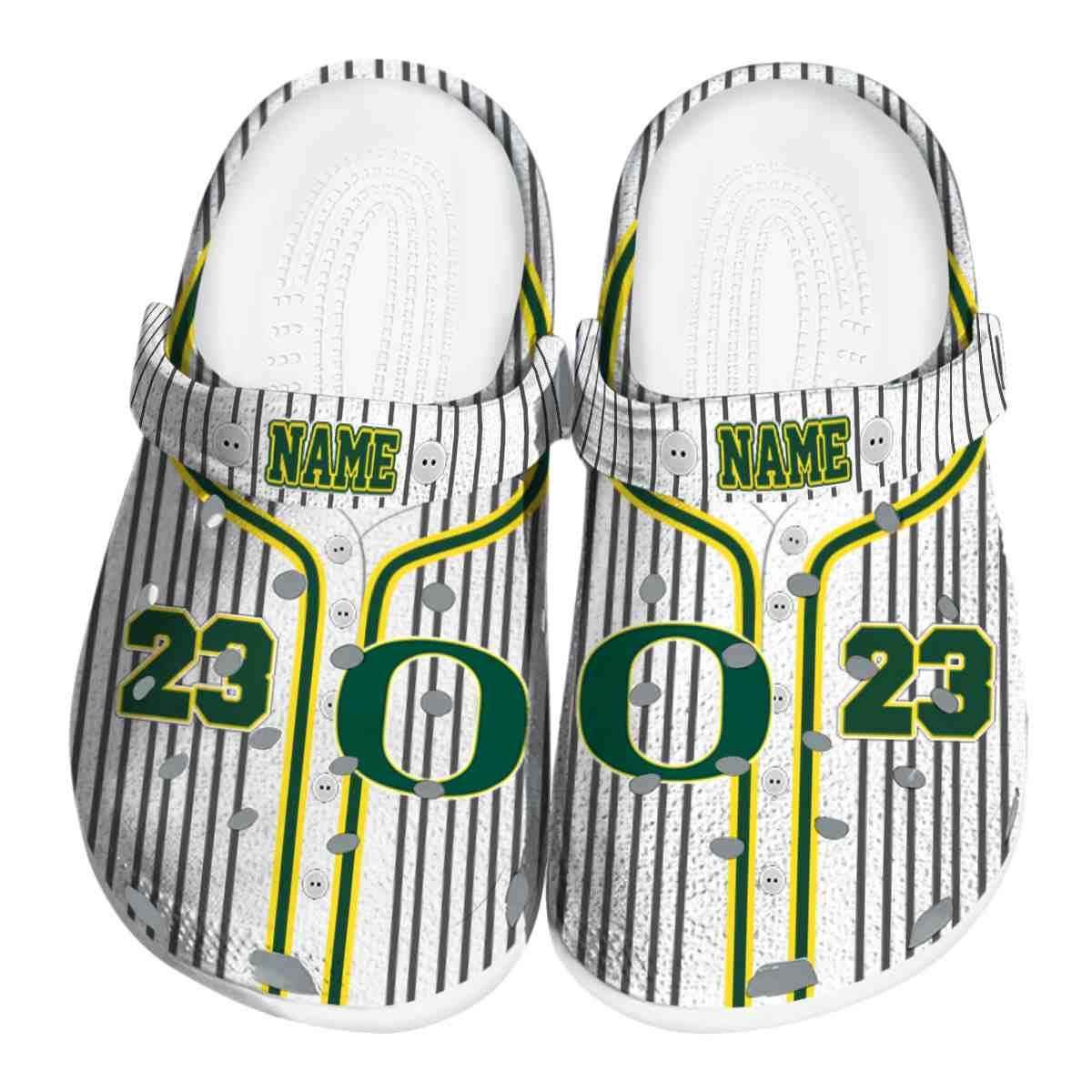 Oregon Ducks NCAA Sport Crocs Crocband Clogs Shoes Comfortable For Men Women and Kids