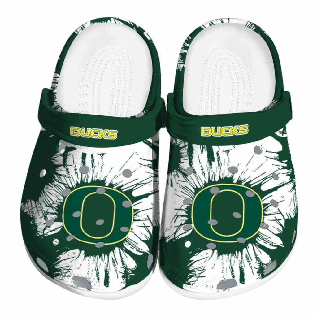 Oregon Ducks Splatter Graphics ClogTVC180145