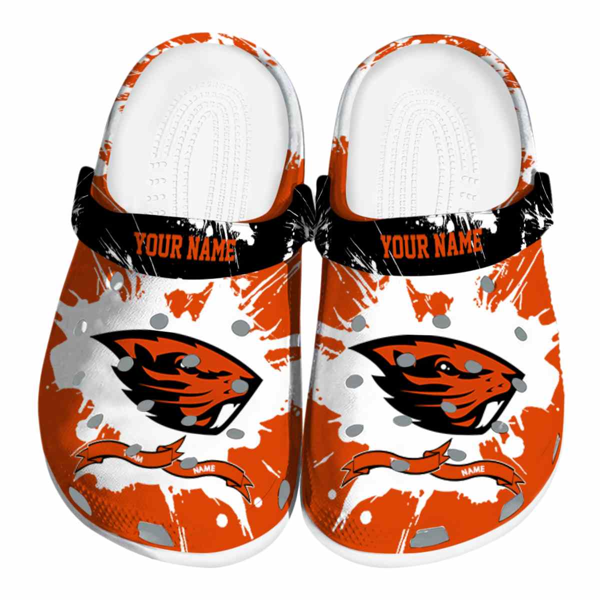 Oregon State Beavers NCAA Sport Crocs Crocband Clogs Shoes Comfortable For Men Women and Kids