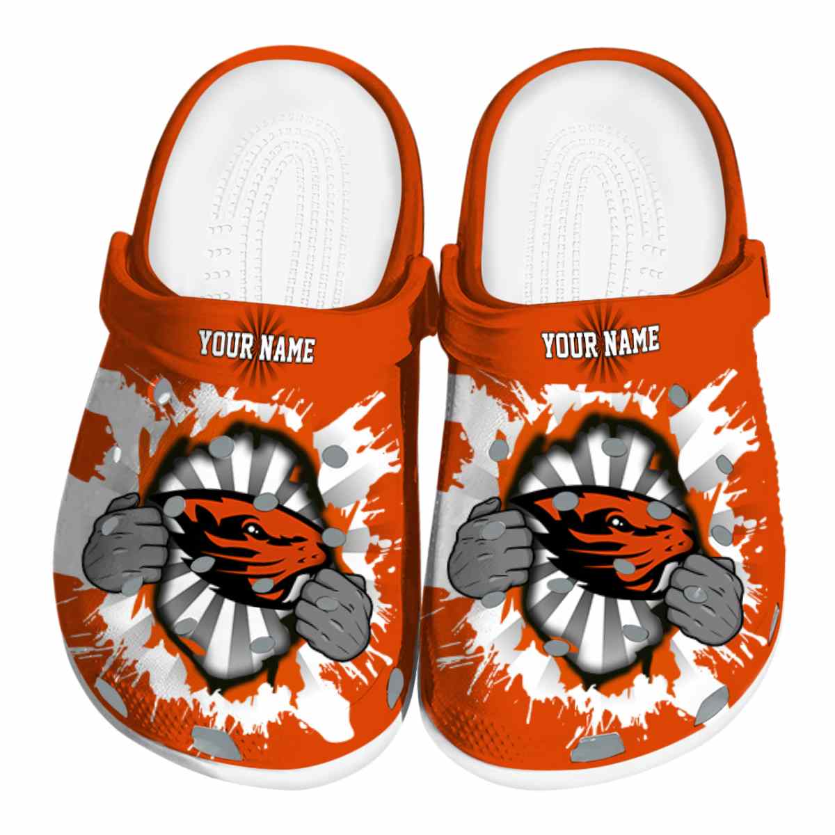 Oregon State Beavers NCAA Sport Crocs Crocband Clogs Shoes Comfortable For Men Women and Kids