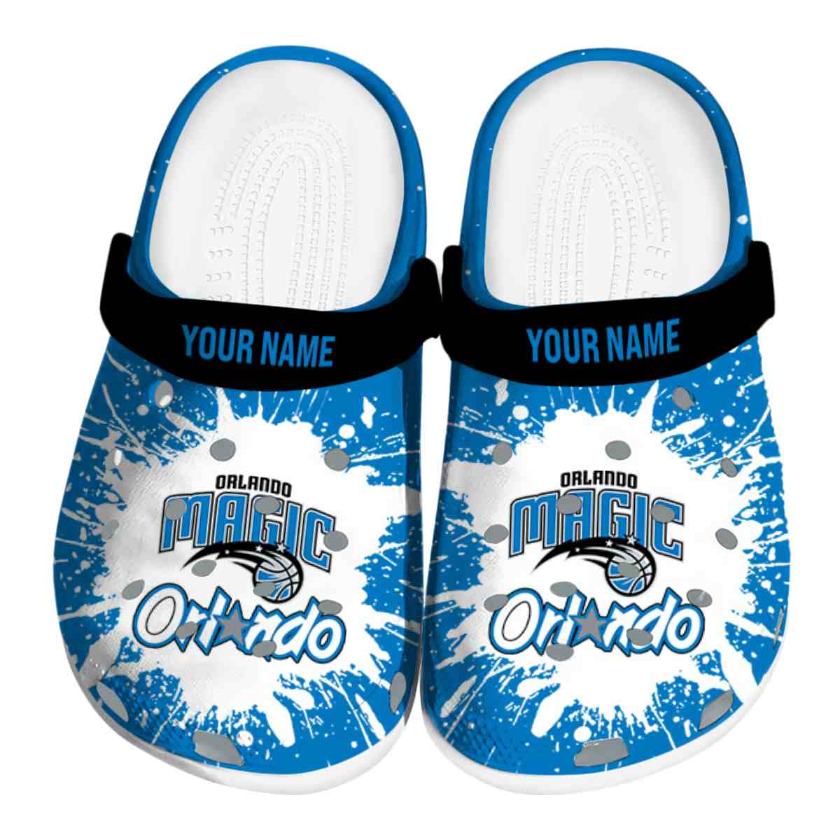 Orlando Magic NBA Sport Crocs Crocband Clogs Shoes Comfortable For Men Women and Kids