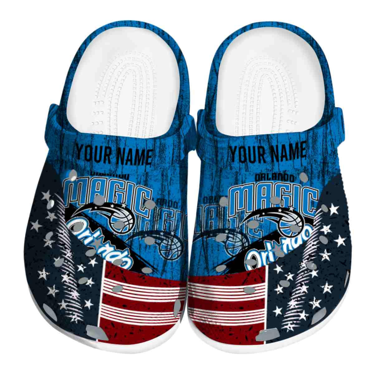 Orlando Magic NBA Sport Crocs Crocband Clogs Shoes Comfortable For Men Women and Kids