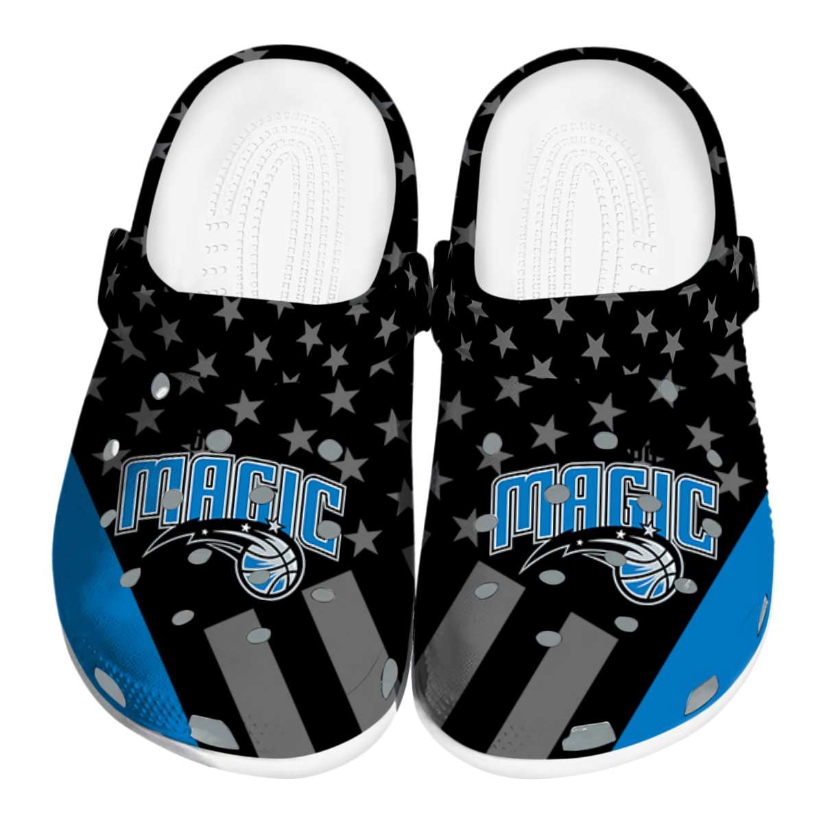 Orlando Magic NBA Sport Crocs Crocband Clogs Shoes Comfortable For Men Women and Kids
