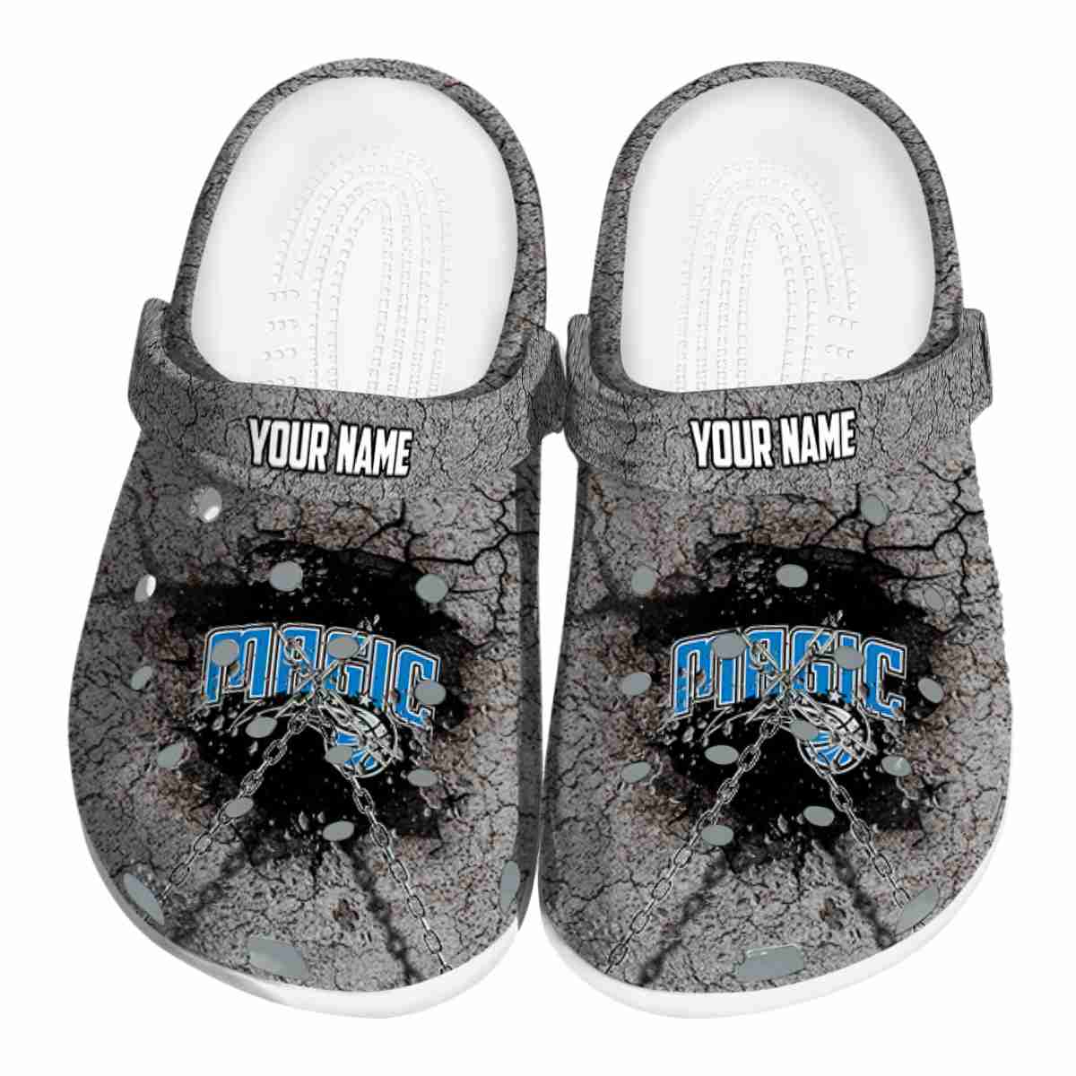 Orlando Magic NBA Sport Crocs Crocband Clogs Shoes Comfortable For Men Women and Kids