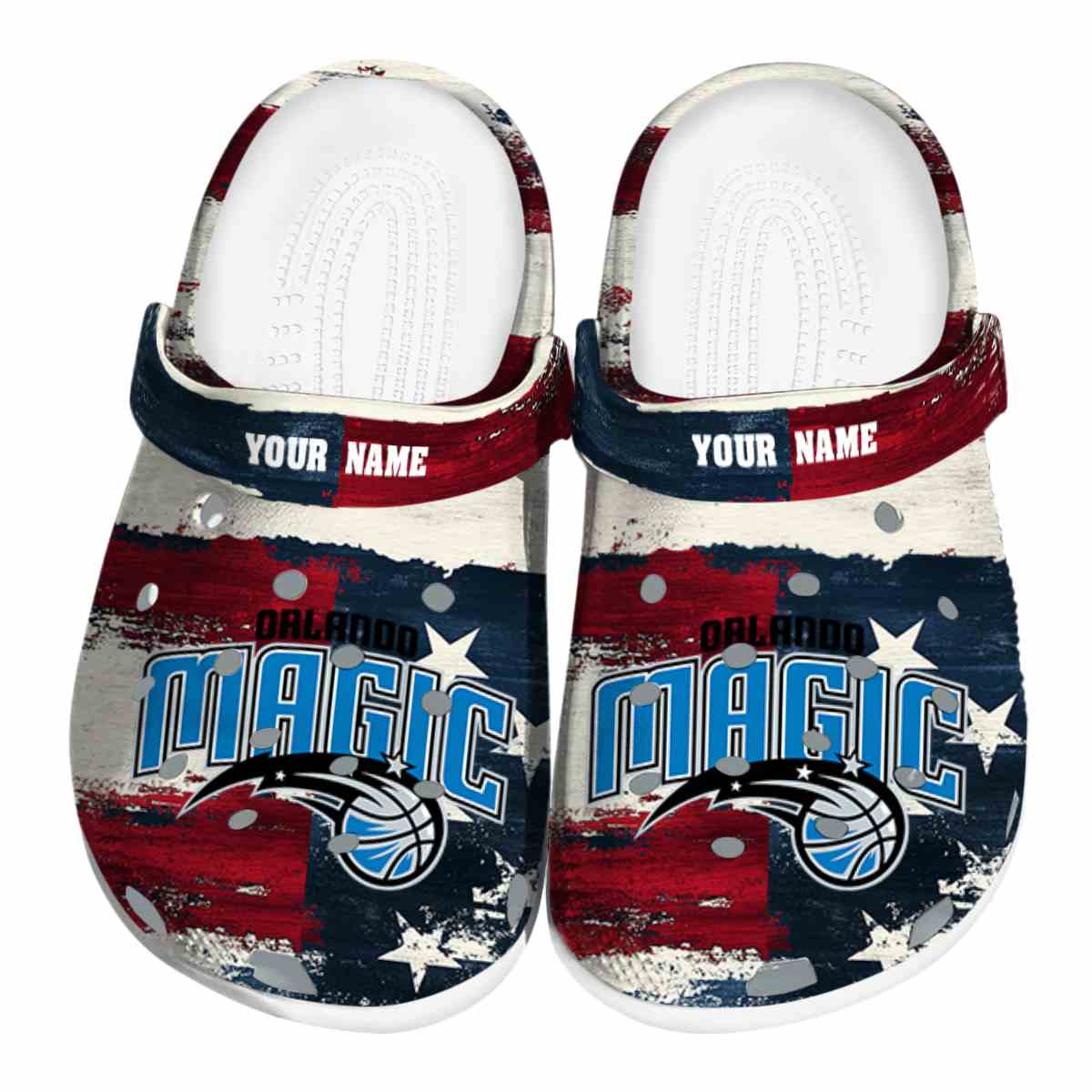 Orlando Magic NBA Sport Crocs Crocband Clogs Shoes Comfortable For Men Women and Kids