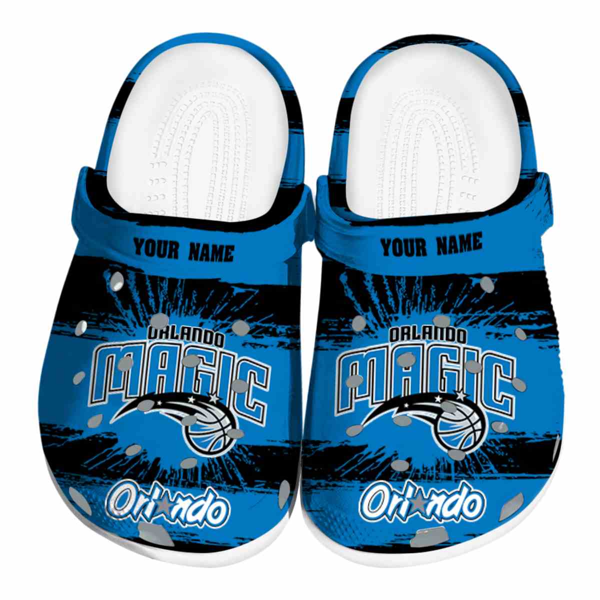 Orlando Magic NBA Sport Crocs Crocband Clogs Shoes Comfortable For Men Women and Kids