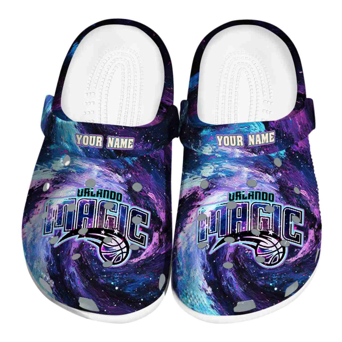 Orlando Magic NBA Sport Crocs Crocband Clogs Shoes Comfortable For Men Women and Kids