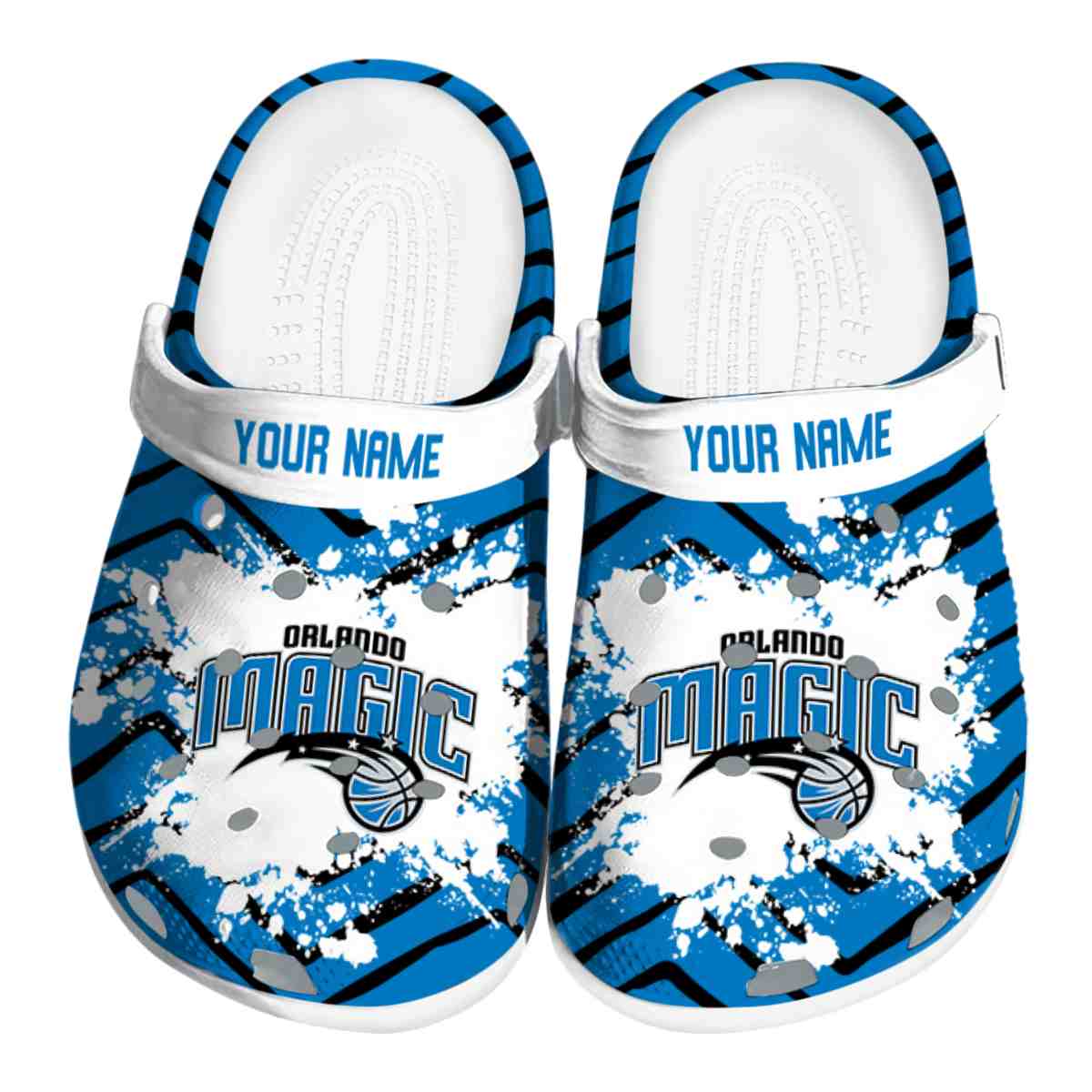Orlando Magic NBA Sport Crocs Crocband Clogs Shoes Comfortable For Men Women and Kids