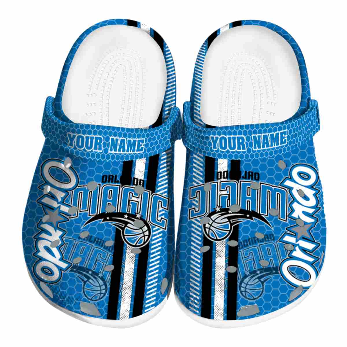 Orlando Magic NBA Sport Crocs Crocband Clogs Shoes Comfortable For Men Women and Kids