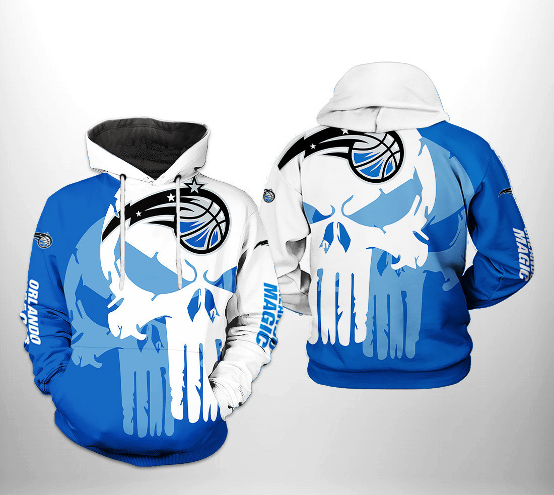 Orlando Magic NBA Team Skull 3D All Over Print Hoodie, Zip Hoodie