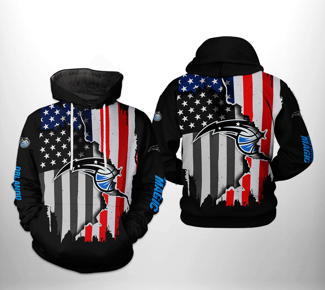 Orlando Magic NBA US Flag Team 3D All Over Print Hoodie, Zip Hoodie