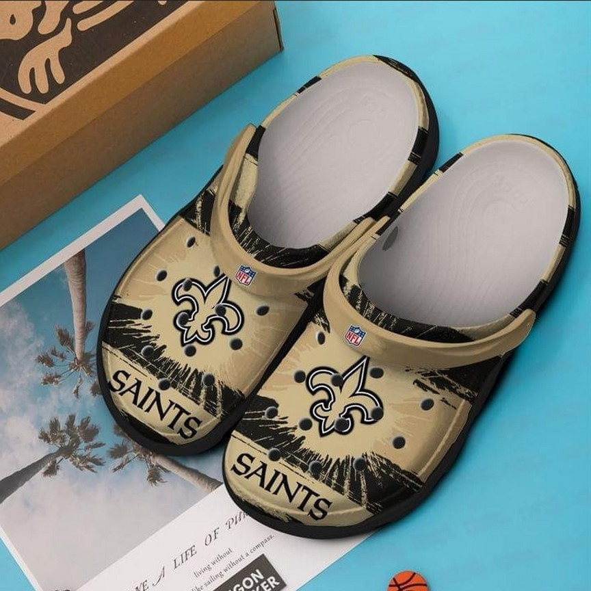 Orleans Saints Clog Shoes Custom Name