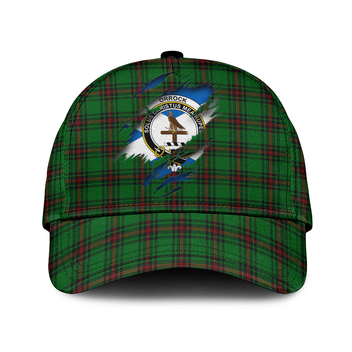 Orrock Tartan Plaid Cap, Family Crest In Me Style Tartan Baseball Cap TS23 Trucker Hats Custom Hats Gifts For Men & Women
