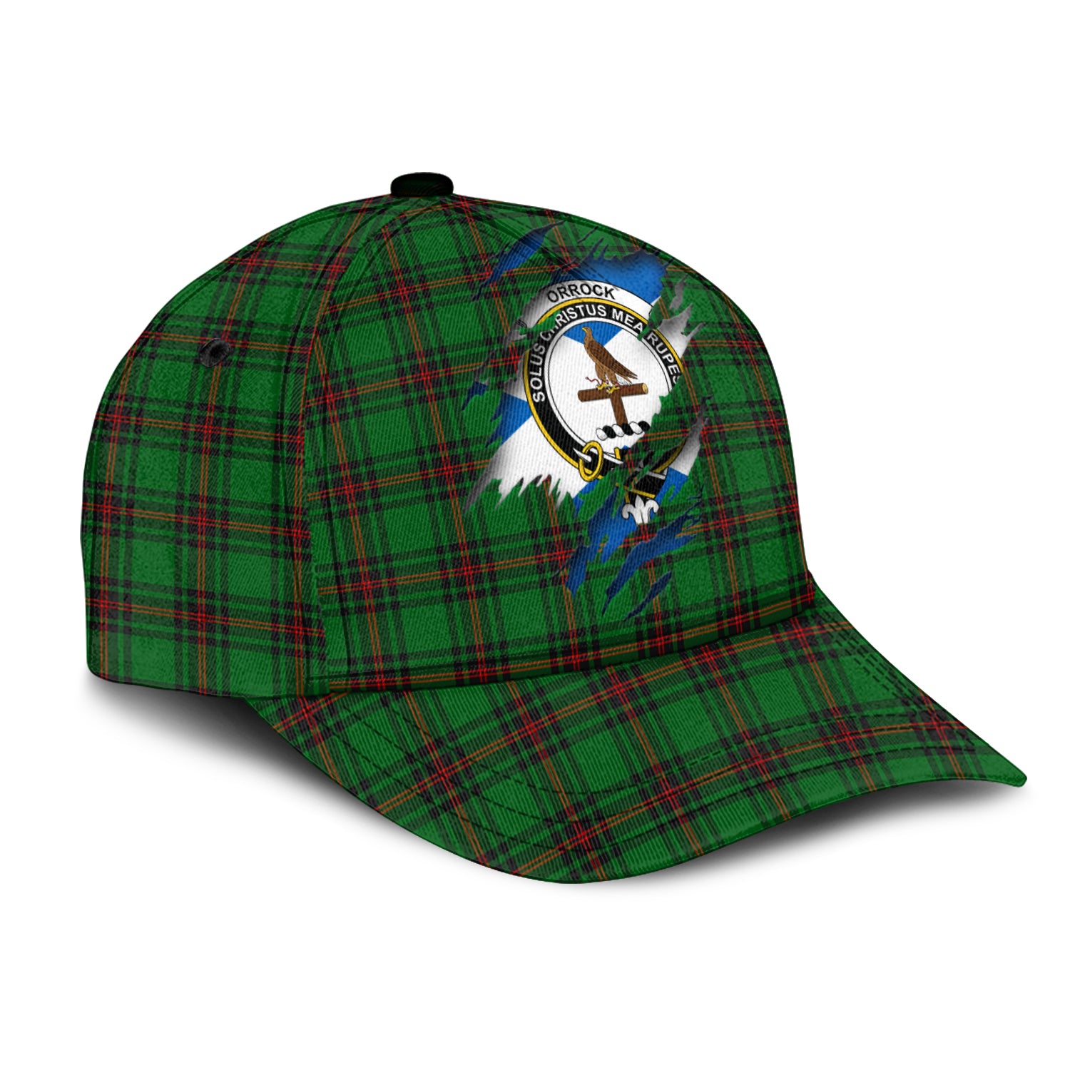 Orrock Tartan Plaid Cap, Family Crest In Me Style Tartan Baseball Cap TS23 Trucker Hats Custom Hats Gifts For Men & Women