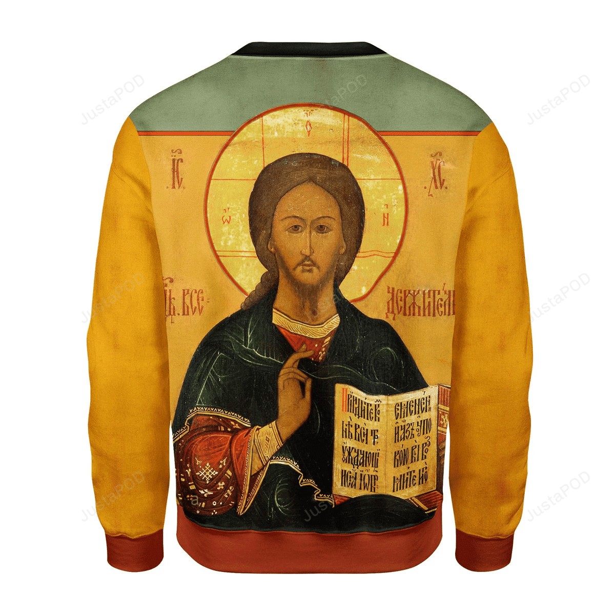 Orthodox Jesus Ugly Christmas Sweater Adult 3D Funny Matching for family