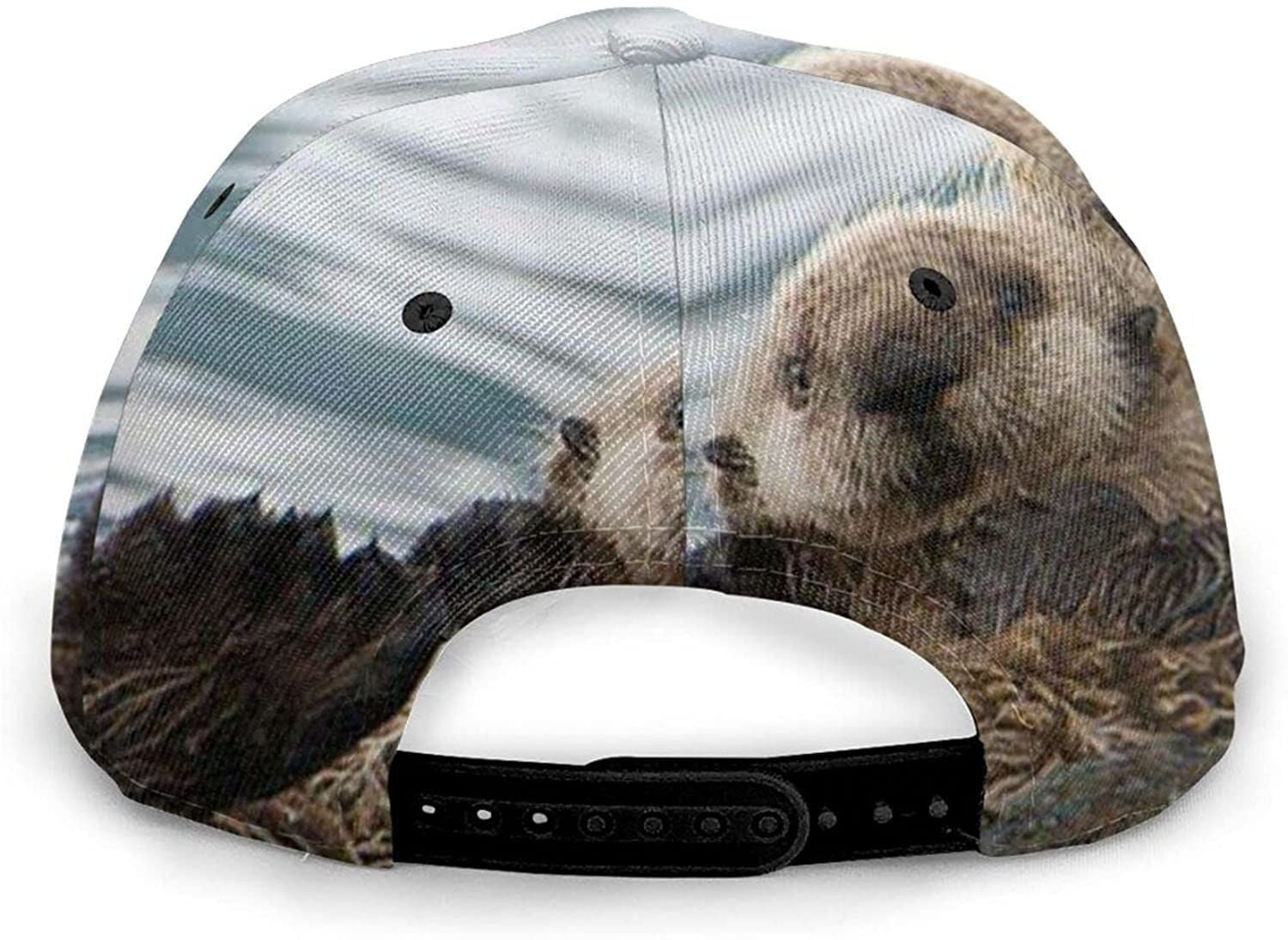 Otter Print Casual Baseball 3D Cap Adjustable Twill Sports Dad Hats for Unisex Trucker Hats Custom Hats Gifts For Men & Women