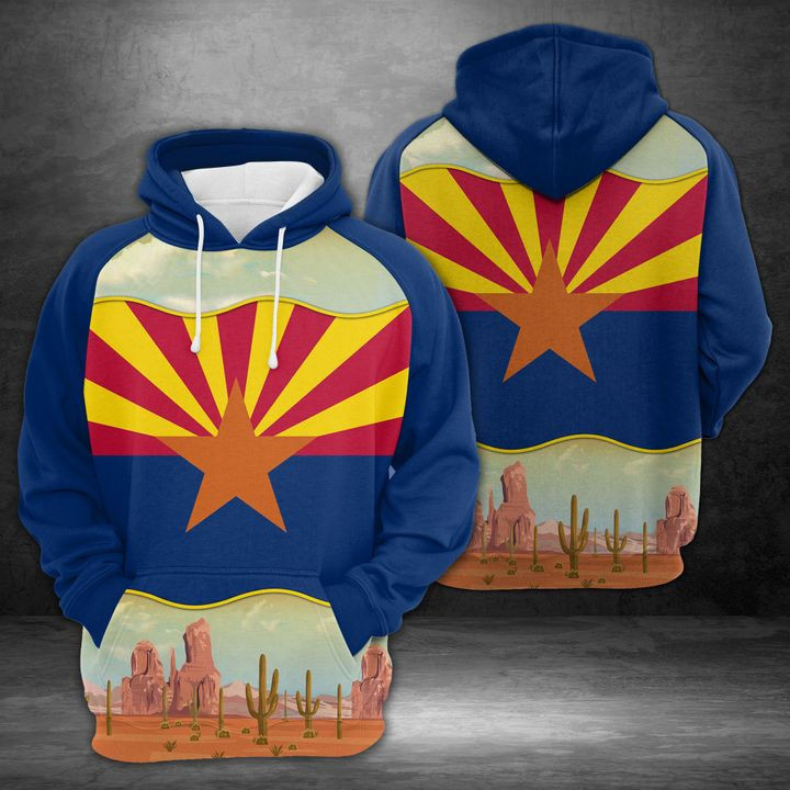 Our Arizona 3D All Over Print Hoodie, Zip Hoodie