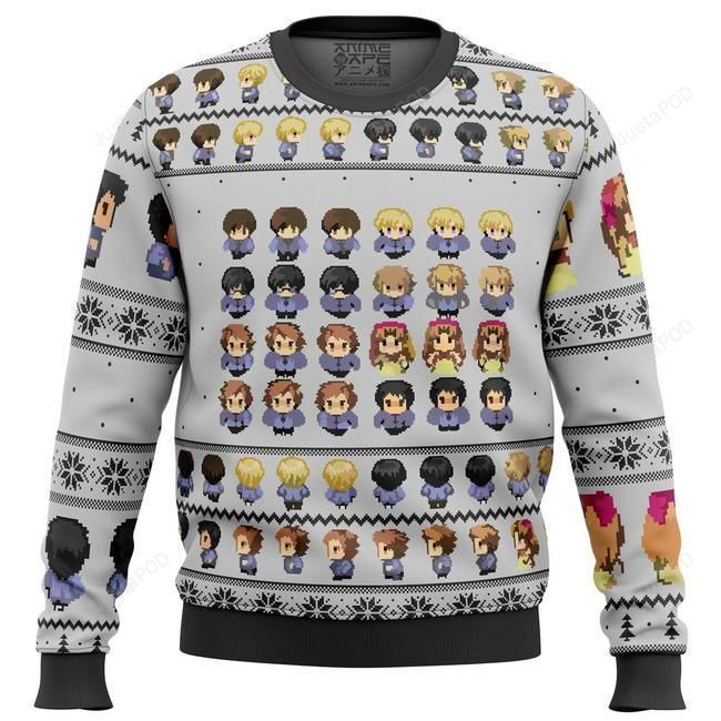 Ouran High School Host Club Sprites Ugly Christmas Sweater Adult 3D Funny Matching for family