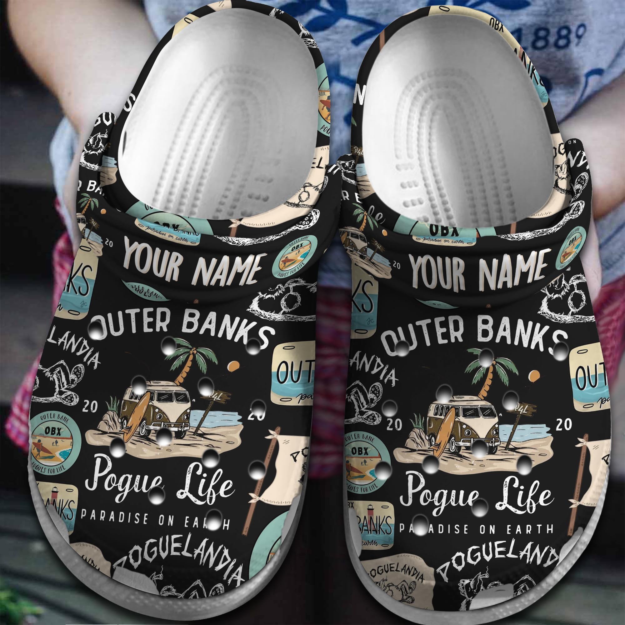 Outer Banks TV Series Crocs Crocband Clogs Shoes Comfortable For Men Women and Kids